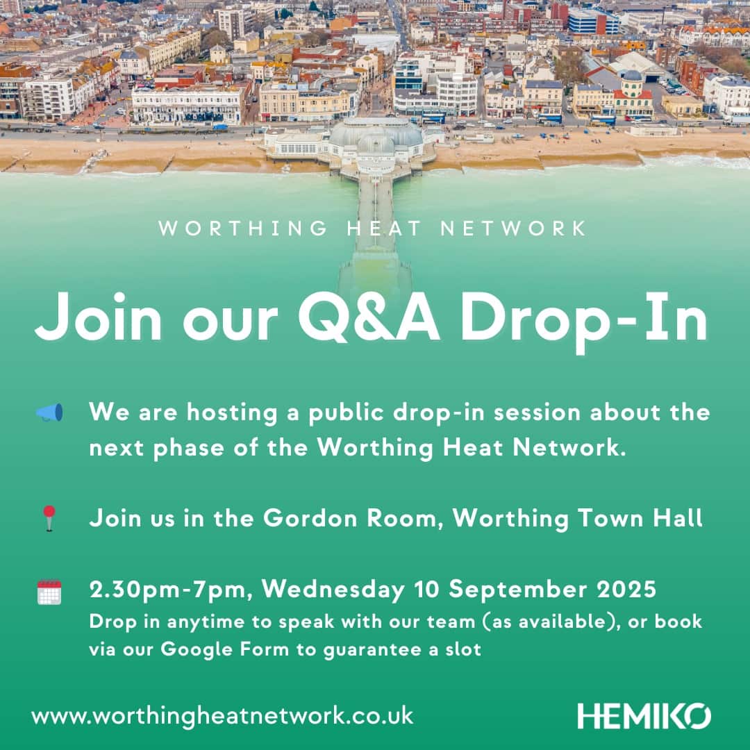 Worthing Heat Network community drop-in session at Town Hall