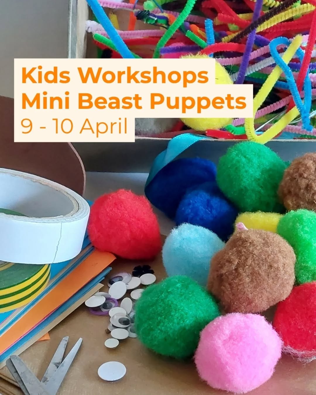 Kids Mini Beast Puppet Workshops at Worthing Museum