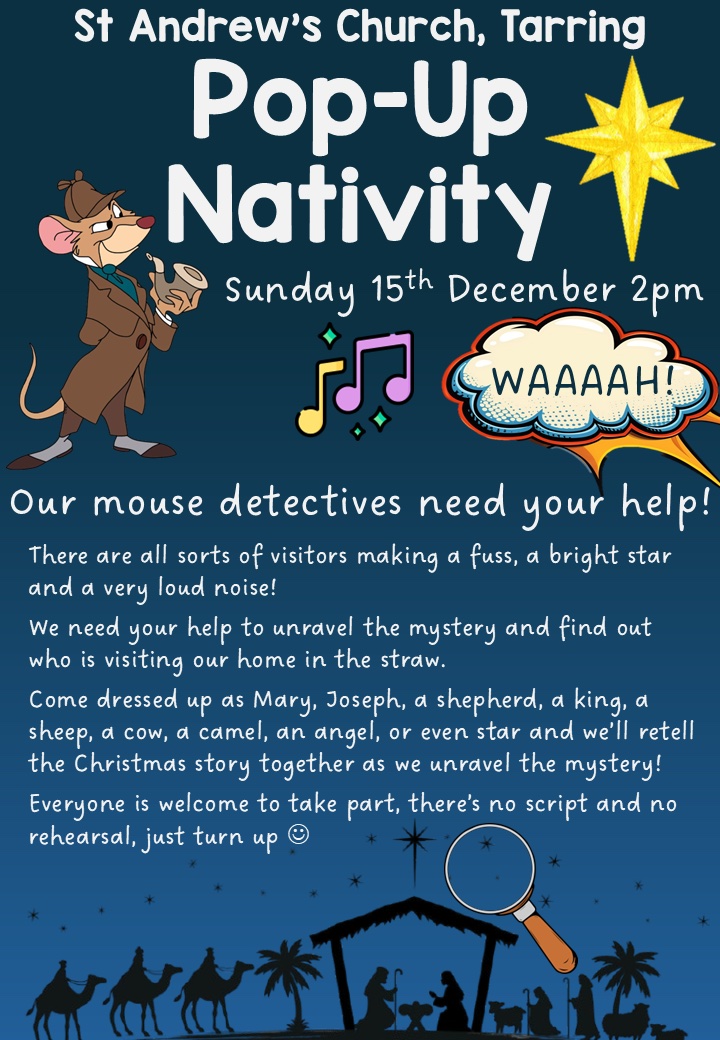 Pop-Up Nativity at St Andrews Church, Tarring