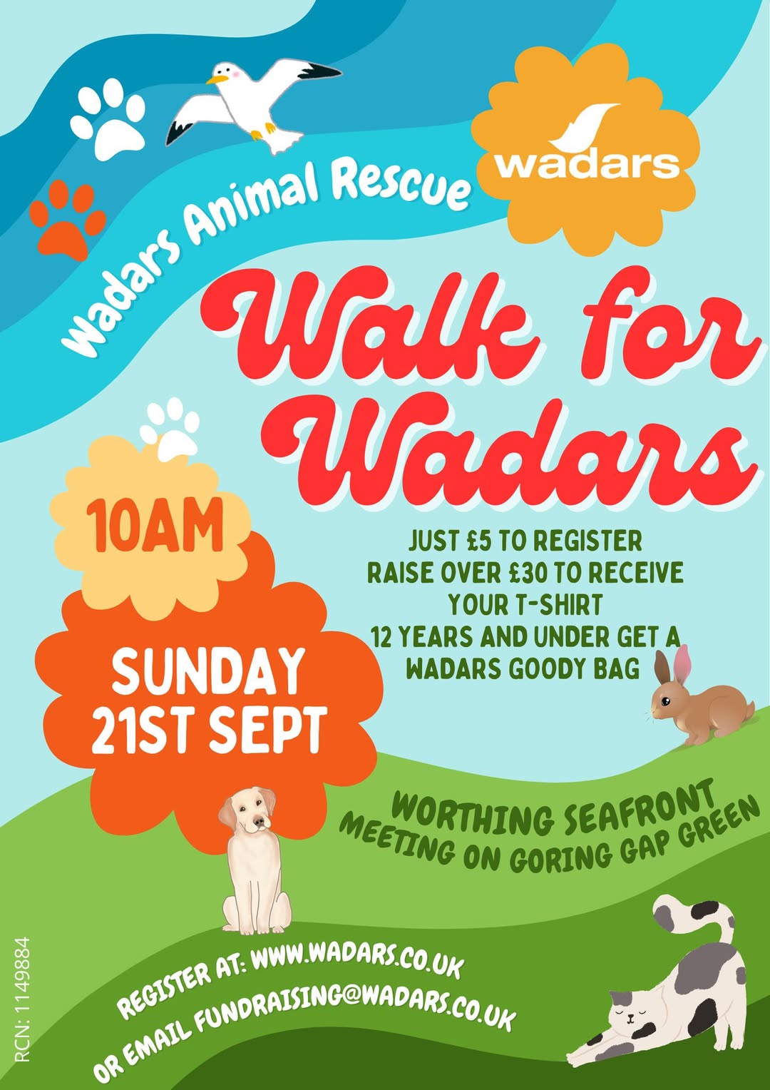 Walk for Wadars Charity Coastal Walk in Goring