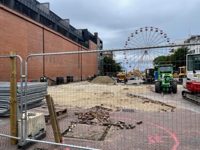 Transformation of Montague Place into Montague Gardens begins in Worthing