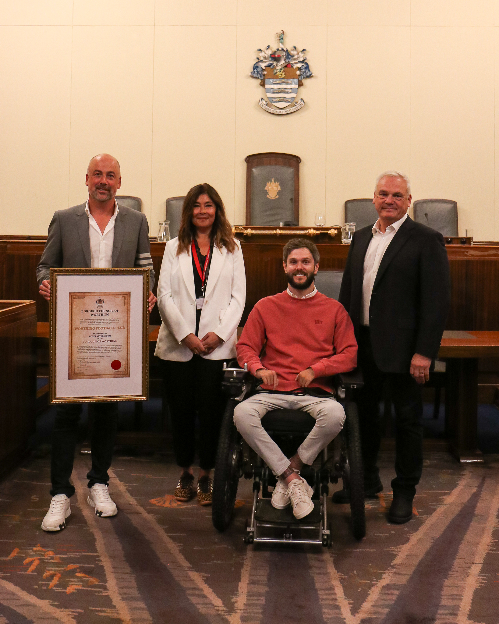 Worthing Football Club Awarded Freedom of the Borough